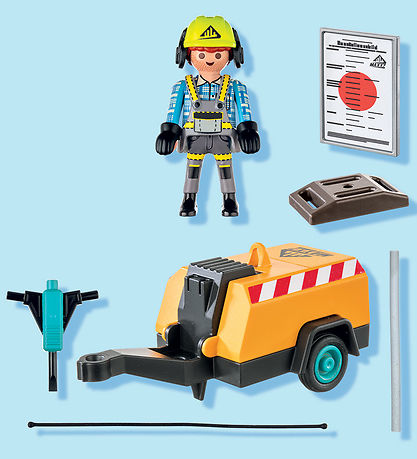 Playmobil Action Helden - Bauarbeiter - 71752 - 14 Teile