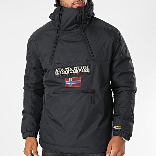 Veste Capuche Col Zippé A4GS5 Noir