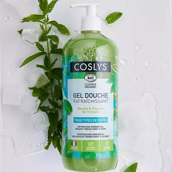 Gel de Banho Refrescante Coslys Menta-Cânhamo 1L