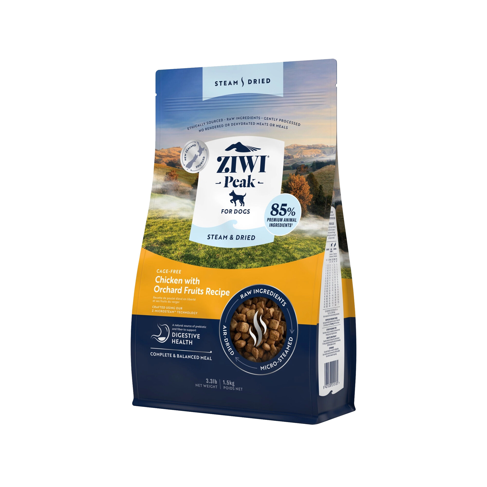 Ziwi Peak Steam & Dried hondenvoeding - Kip