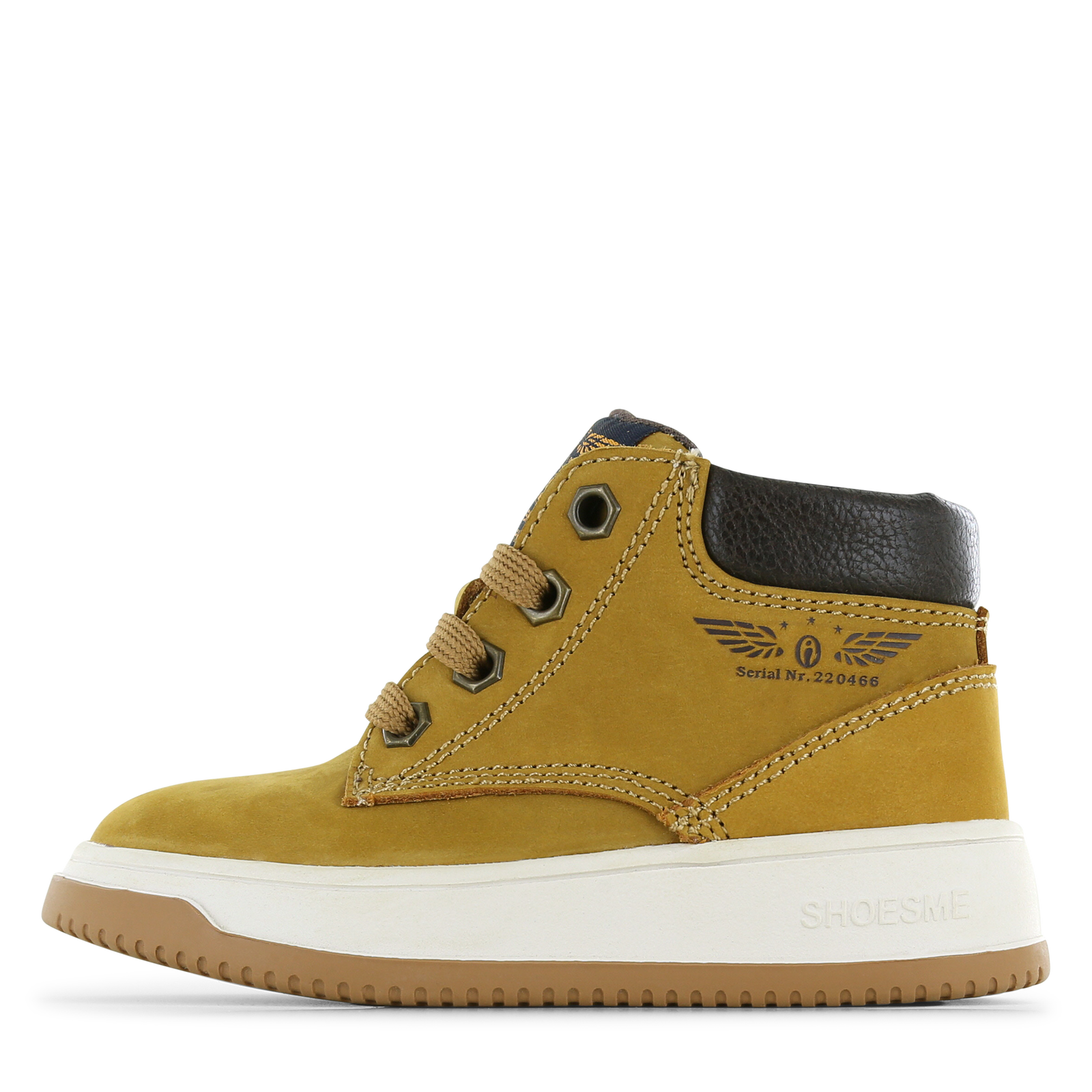 Shoesme ockergelber Schnürschuh