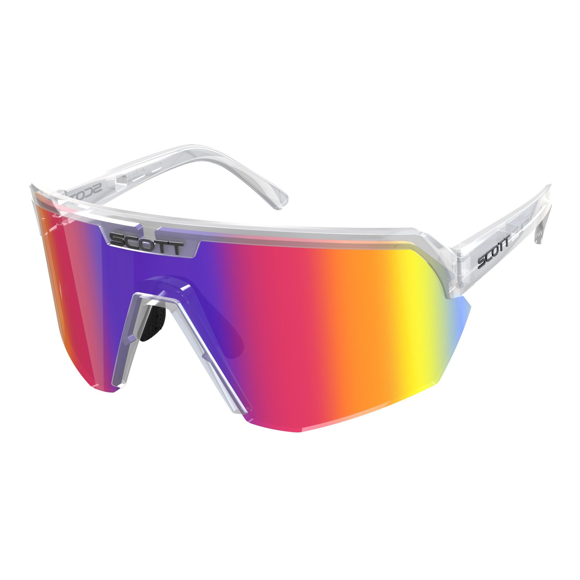 SCOTT Sport Shield cykelbriller translucent/teal chrome