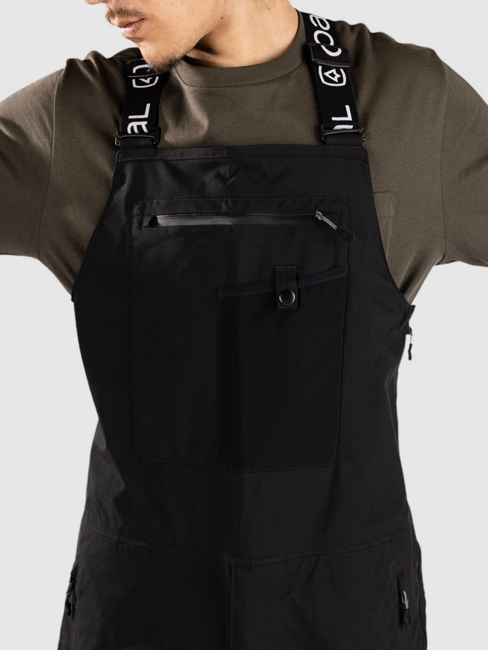 Coal Strickland Bib Pants black