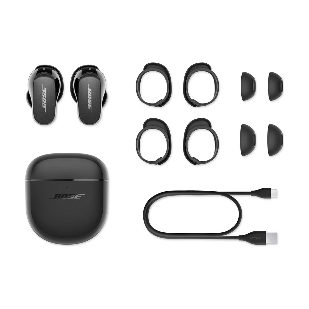 QuietComfort Earbuds II TWS (ANC) Wireless Bluetooth Kopfhörer In-Ear Headset mit Active Noise Cancelling   Ladecase (870730-0010) - Schwarz