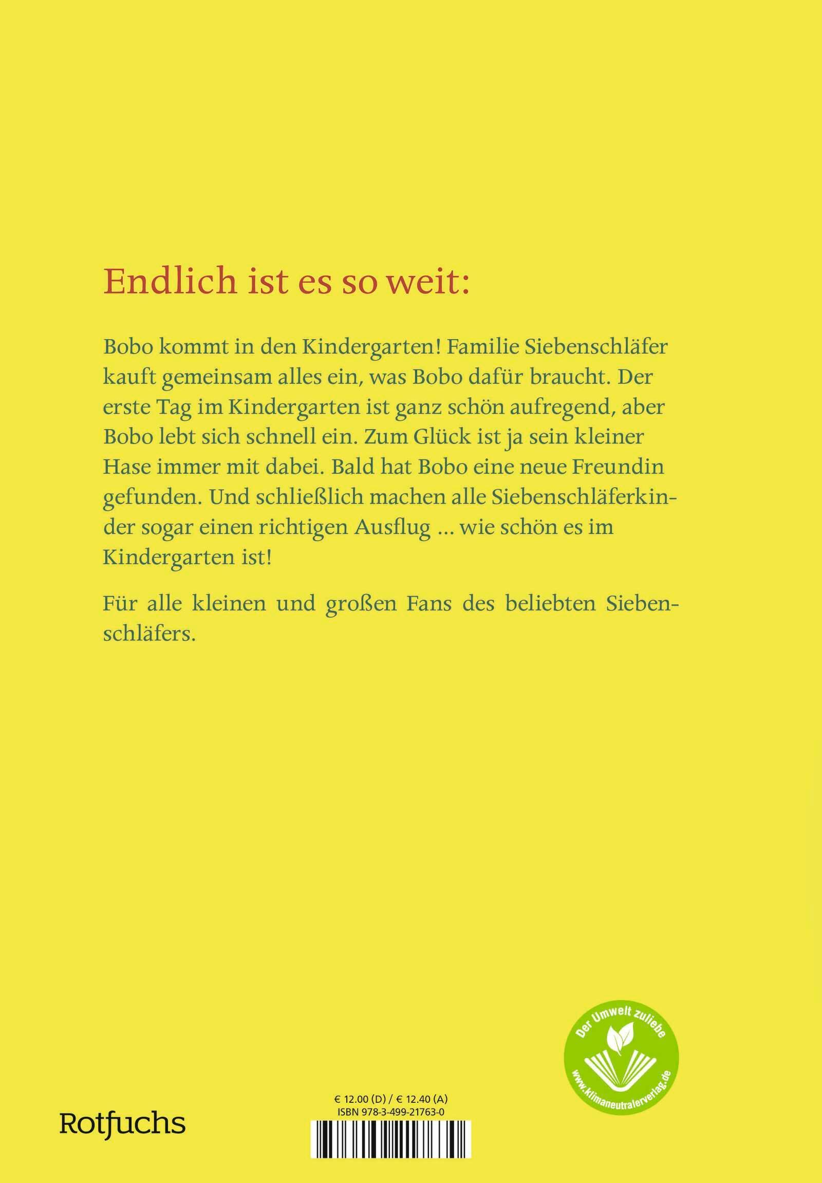 Bobo Siebenschläfer: Viel Spaß im Kindergarten!
