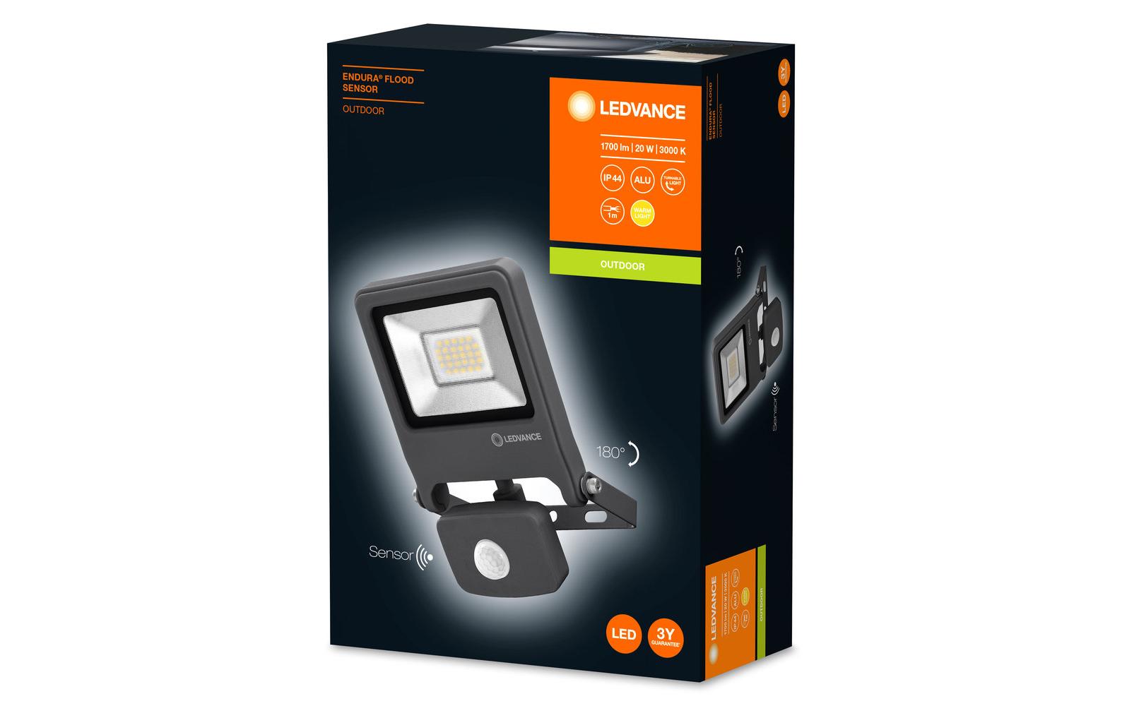 Scheinwerfer LED Endura Flood Sensor, 20 WAussenleuchte