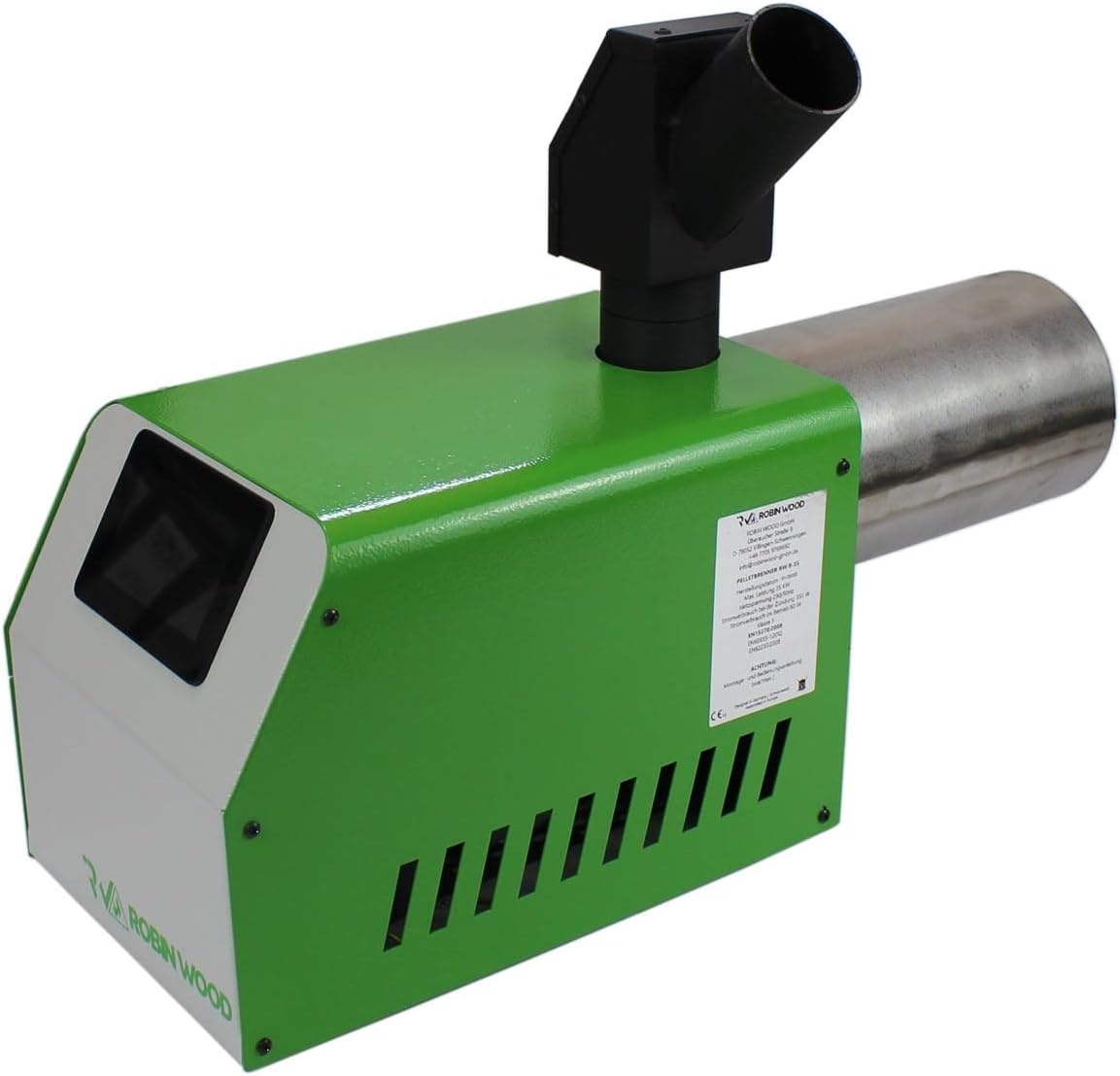 ROBIN WOOD- Pelletbrenner 8-35kW mit LED-Display und Förderschnecke