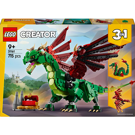 LEGO Creator 3-i-1 middelalder-drage 31161