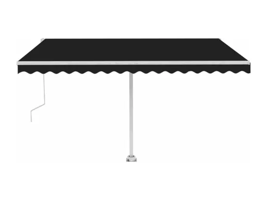 Auvent automatique sur pied 450x350 cm Anthracite