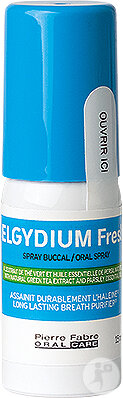Oral Care Elgydium Fresh Spray Buccal Assainit Durablement Haleine Fraîche 15ml