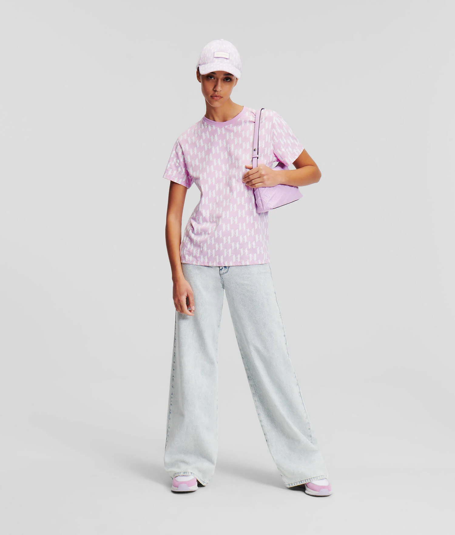 T-SHIRT IMPRIMÉ KL MONOGRAM FAÇON ALL-OVER