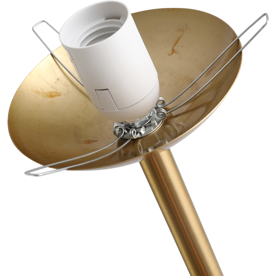 HOMCOM Stehlampe fürs Wohnzimmer gold, weiß