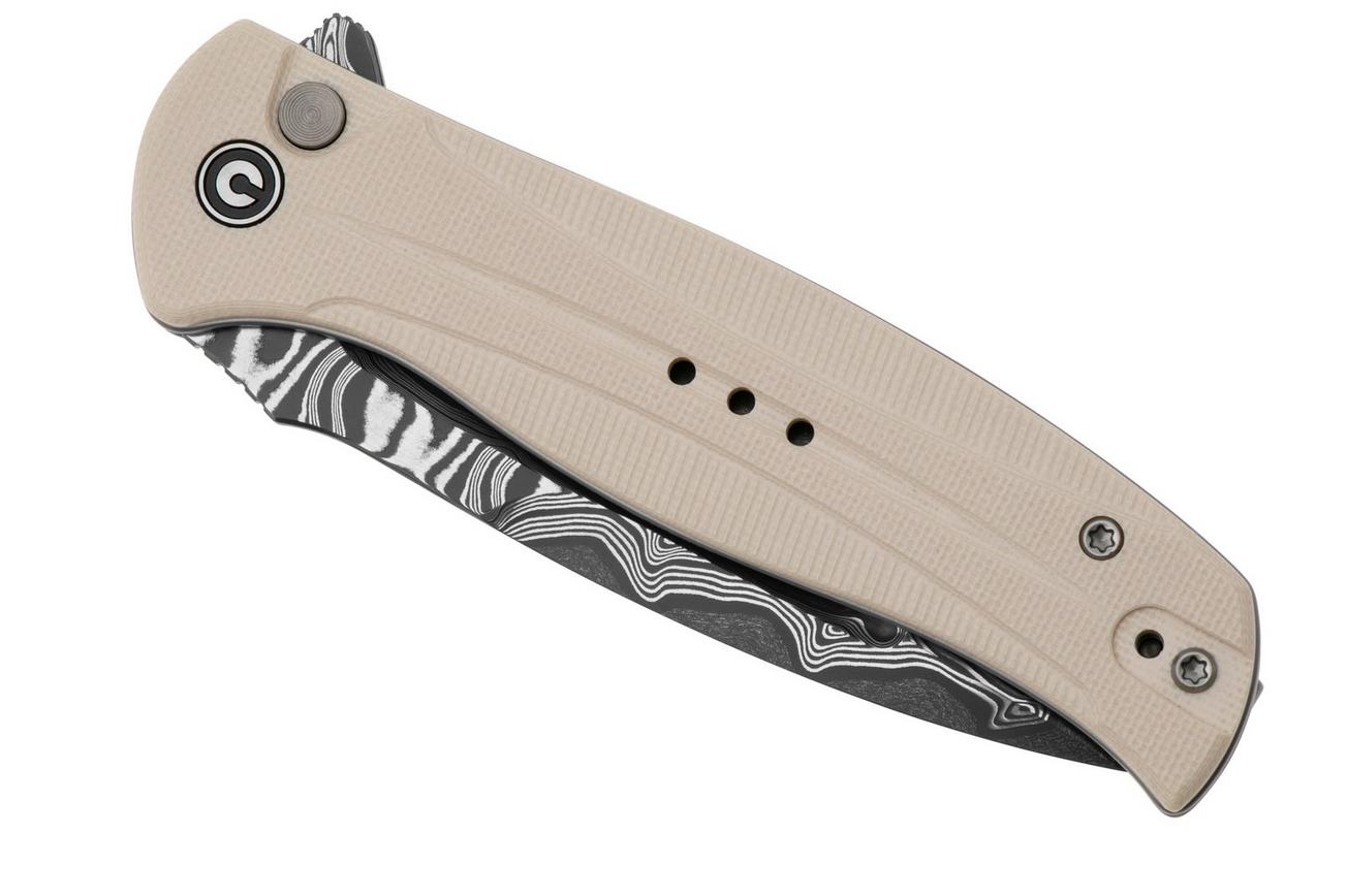 Civivi Incindie C23053-DS1 Damascus, Ivory G10 zakmes