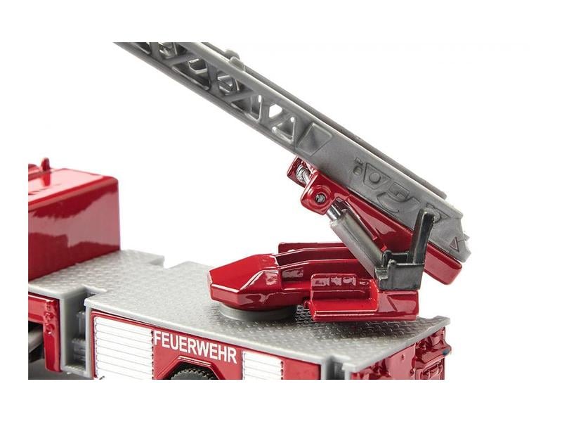 Siku LKW Mercedes Atego Feuerwehr Drehleiter 1:87 H0 Feuerwehr Lastwagen Modell mit Metz Drehleiter Aufbau