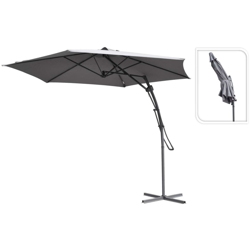 Parasol suspendu 300 cm gris
