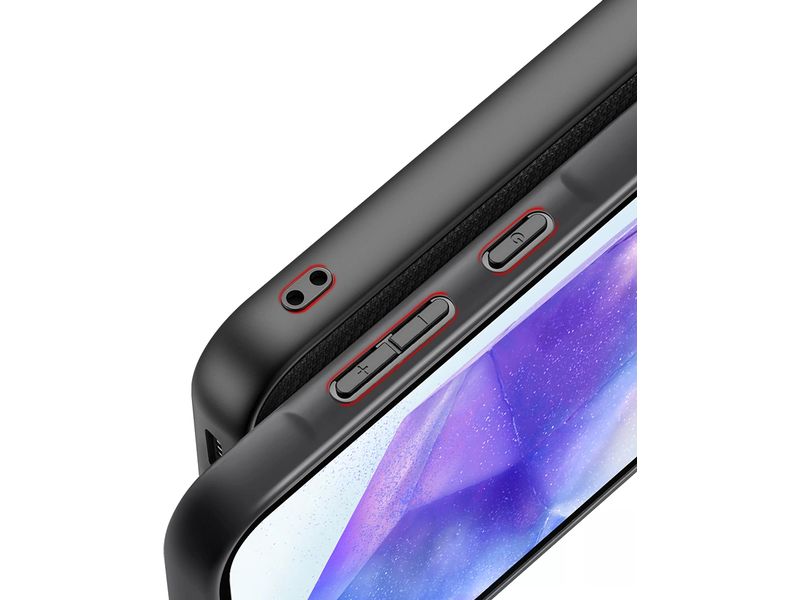 Nevox Back Cover StyleShell Nylo Galaxy A55 5G Schwarz Schutzhülle aus TPU für das Samsung Galaxy A55 5G