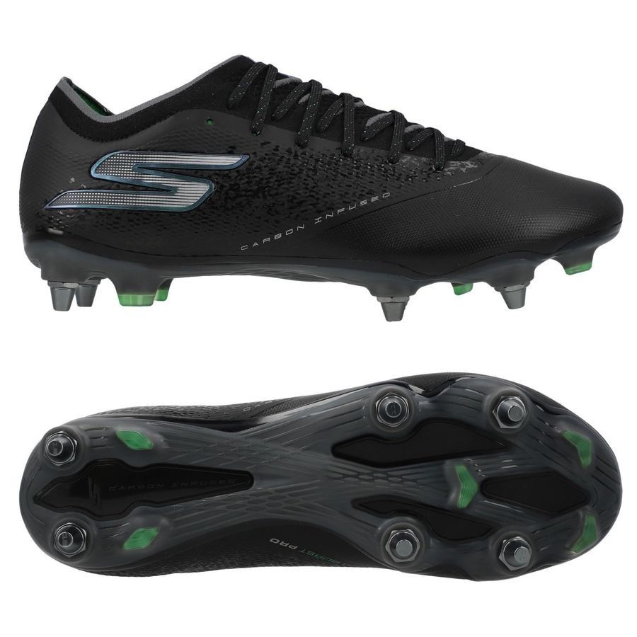Skechers Razor 1.5 SG Evergreen - Noir/Argenté/Vert