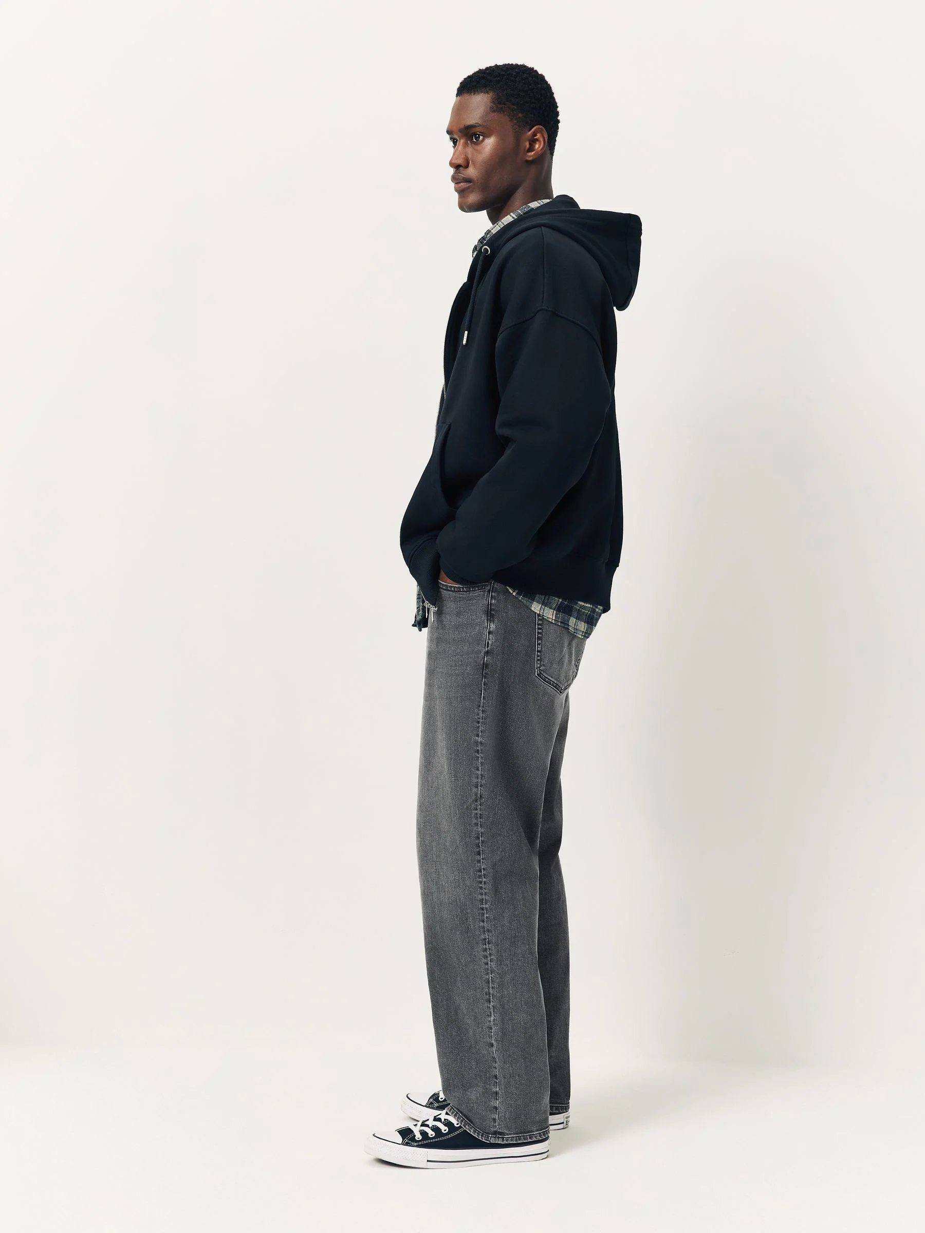 Grijs - Klassieke stretchy Jeans met relaxed fit
