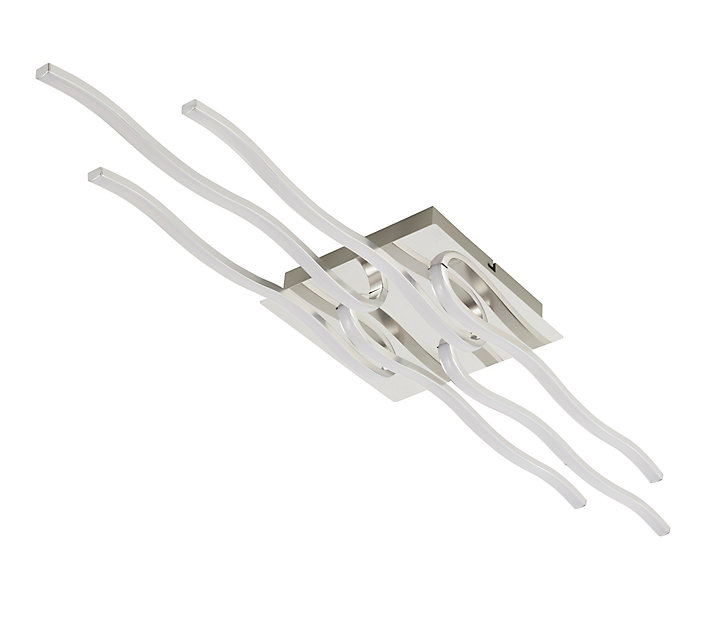 Plafonnier LED intégrée Colours Vaccus chrome Ø20 cm