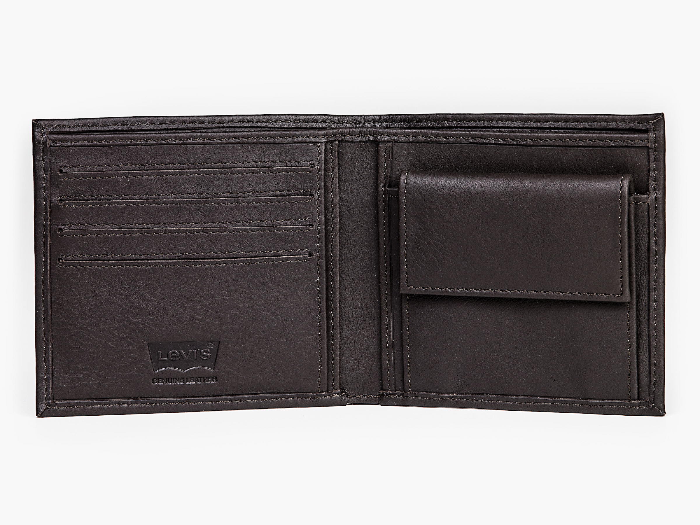 Levi's® Geldbörse »VINTAGE TWO HORSE BIFOLD COIN WALLET« aus Vollnarbenleder Herrenbörse Portemonnaie