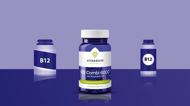 Vitakruid B12 Combi 6000mcg Smelttabletten 120TB