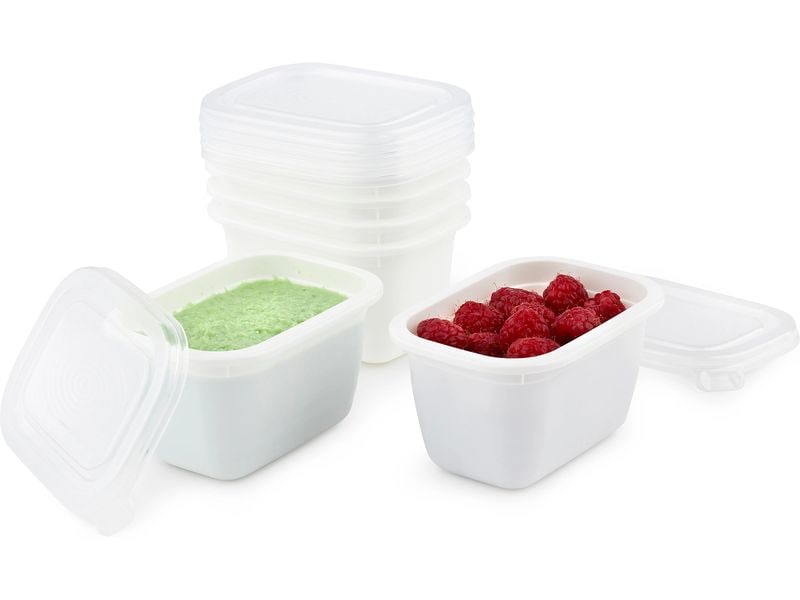 Rotho Vorratsbehälter Freeze 6 Stück, 0.25 l, Transparent Gefrierdosenbox für Lebensmittel