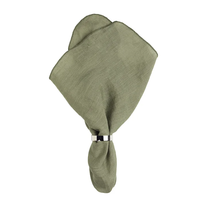 Broste Copenhagen - Gracie Serviette, 45 x 45 cm, Thyme