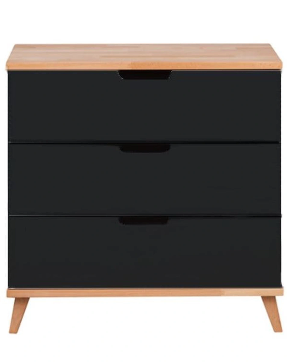 Kommode INFANSCOLOR III (Farbe: anthrazit/Buche)