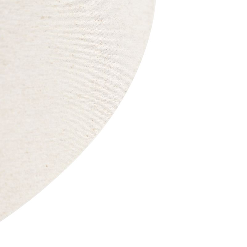 Stoffen lampenkap beige rond schuin 50/17,5/25