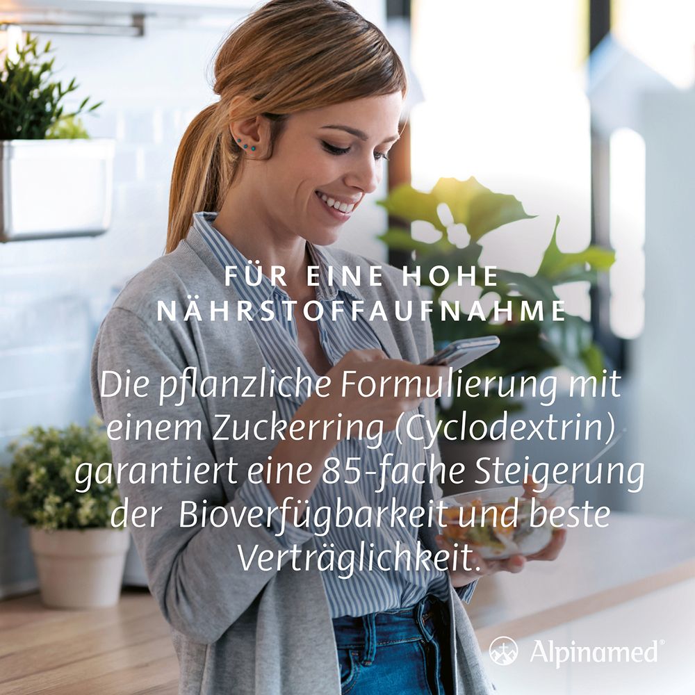Alpinamed Curcuma Forte für eine hohe Nährstoffaufnahme – Vegan, flüssig, keine Kapseleinnahme