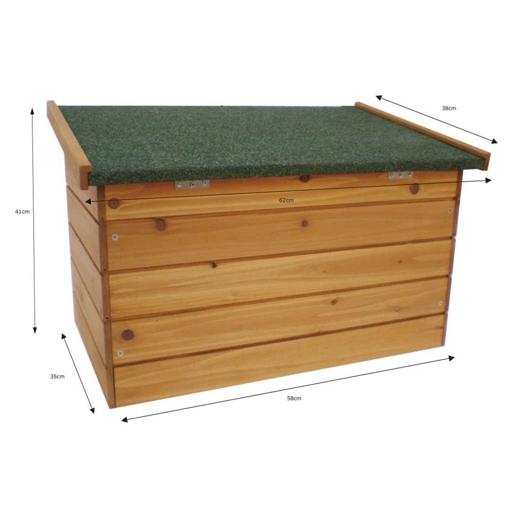 @pet boîte à œufs pour poulailler 62x38x41 cm bois marron