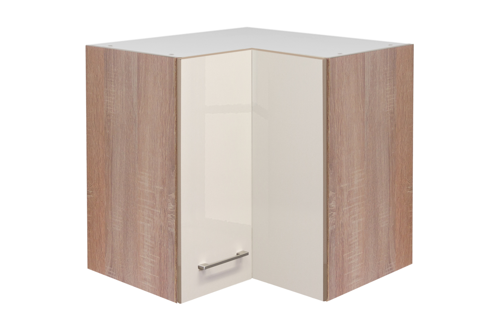 Eck-Hängeschrank NEPAL - Kaschmir Glanz-Sonoma Eiche - 60x60 cm