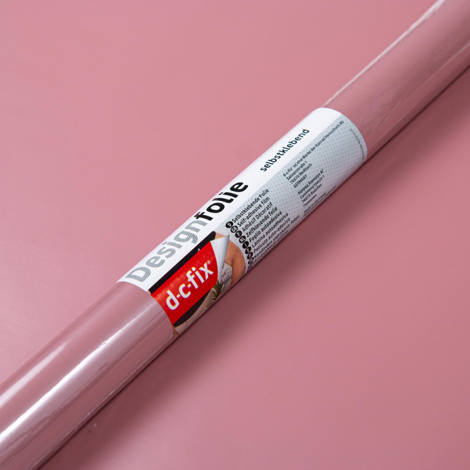 d-c fix Klebefolie - ash rose seidenmatt - Uni - 45x200 cm