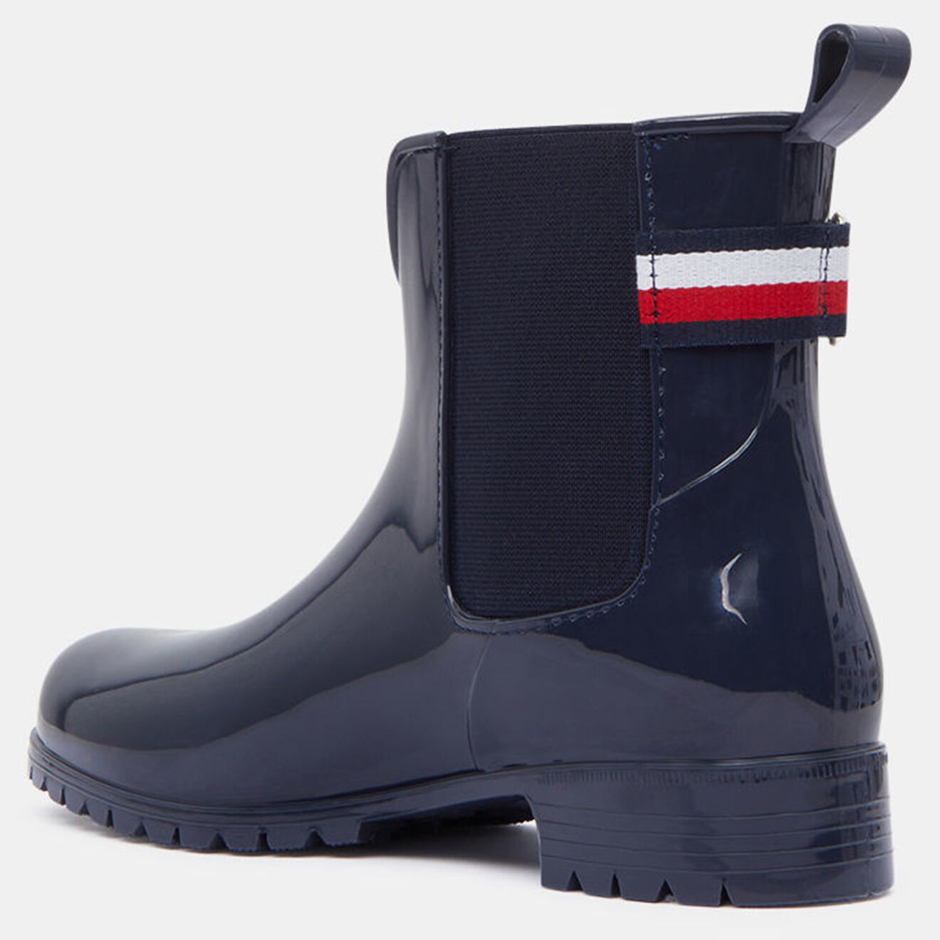 Tommy Hilfiger Chelsea boots de pluie en Caoutchouc Hardware bleu marine