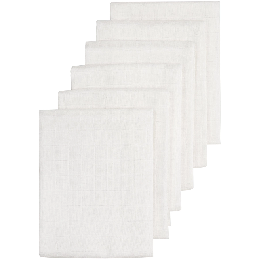 MEYCO Baby Uni Mullwindeln 6er Pack weiß