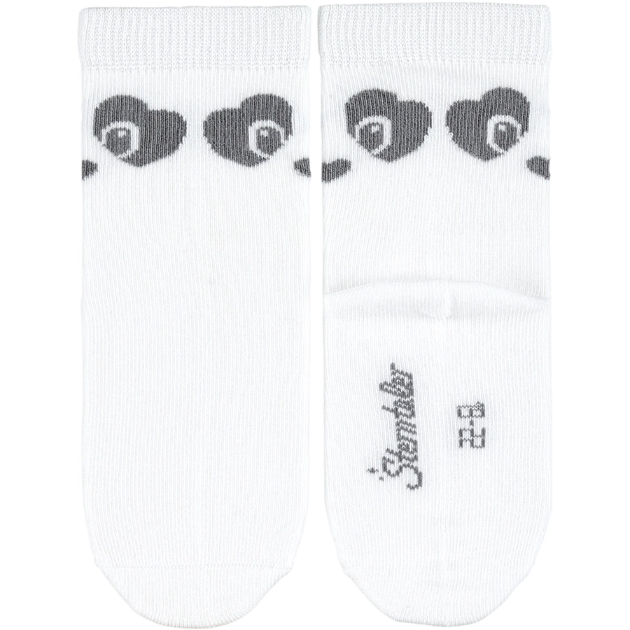Sterntaler Söckchen Panda, 3er-Pack weiss