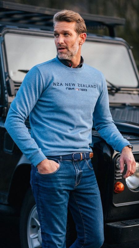 NZA New Zealand Auckland Sweater - 24HN319 Leo Blauw