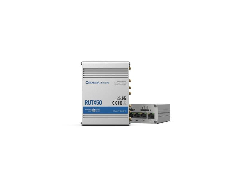 Teltonika LTE-Industrierouter RUTX50 5G, WiFi-5, 5x GE LAN RUTX50 Industrierouter 5G/LTE