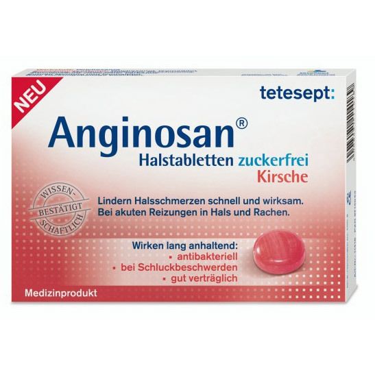 tetesept® Anginosan Halstabletten zuckerfrei Kirsche