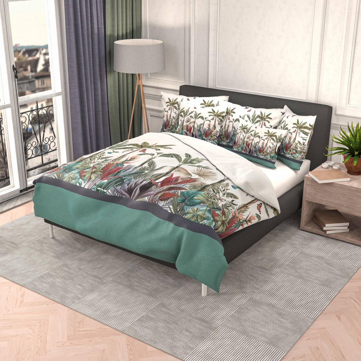 Home FashionSatin Bettwäsche «Jungle»
