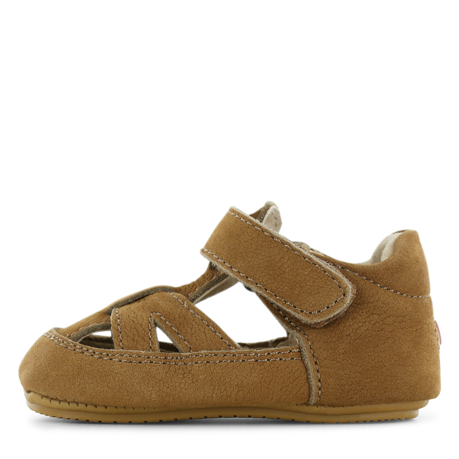 Shoesme cognac BABY-PROOF® open schoentje Microleer | Uni schoenen