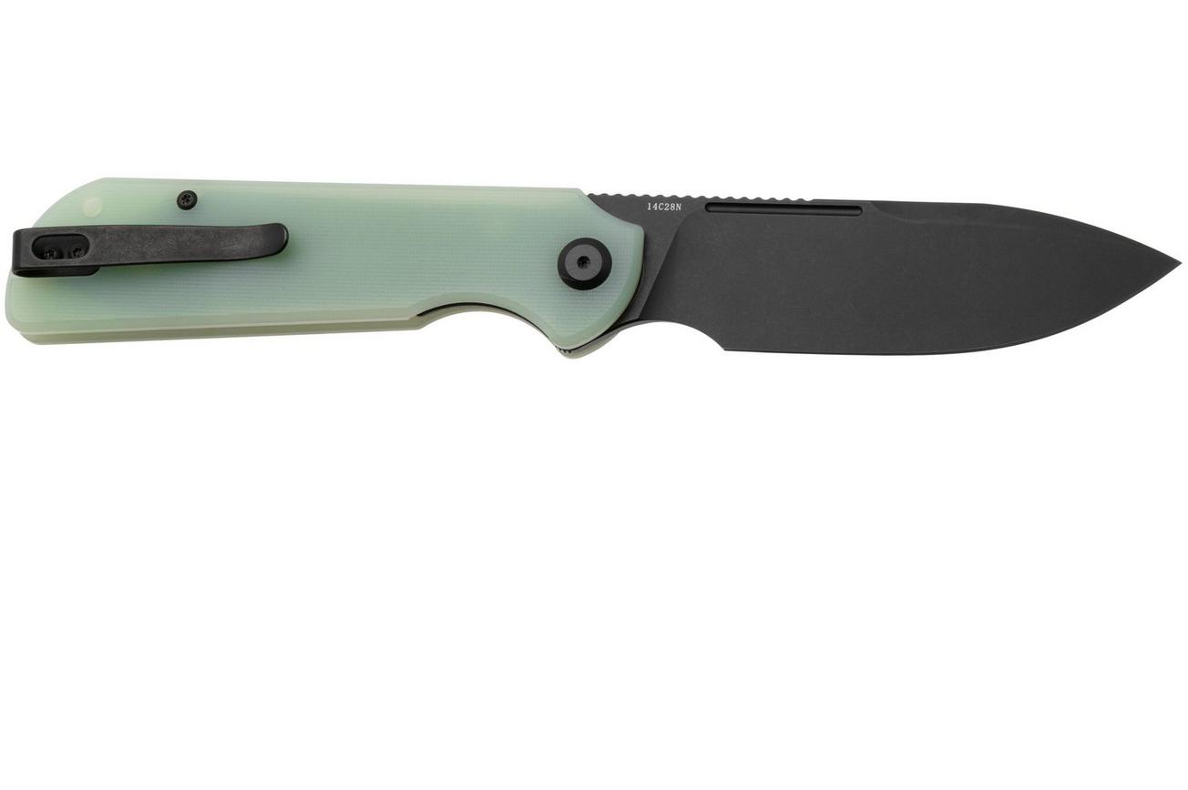 Eutektik Binary BIN-JBW-R Blackwashed 14C28N, Jade G10, zakmes