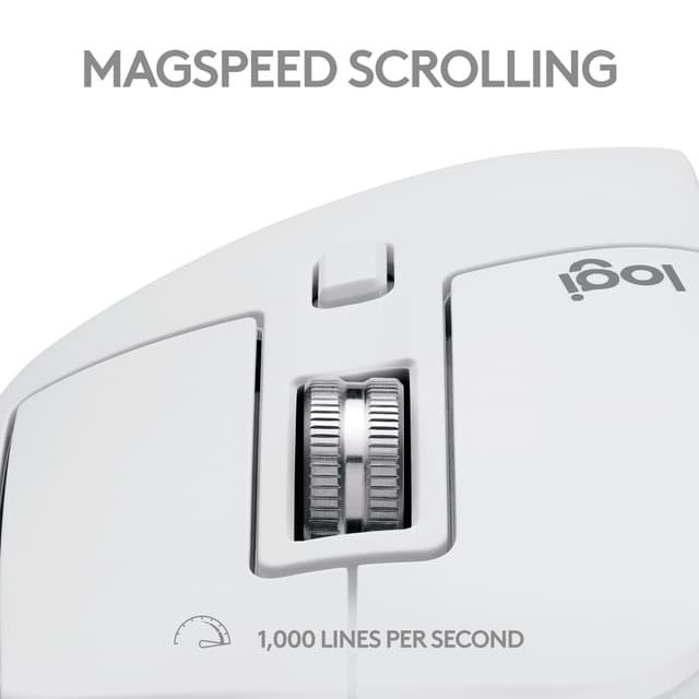 Logitech MX Master 3S for Mac trådløs mus (grå)