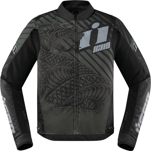 Icon - Blouson Overlord SB2 Serpecant Gris / Noir