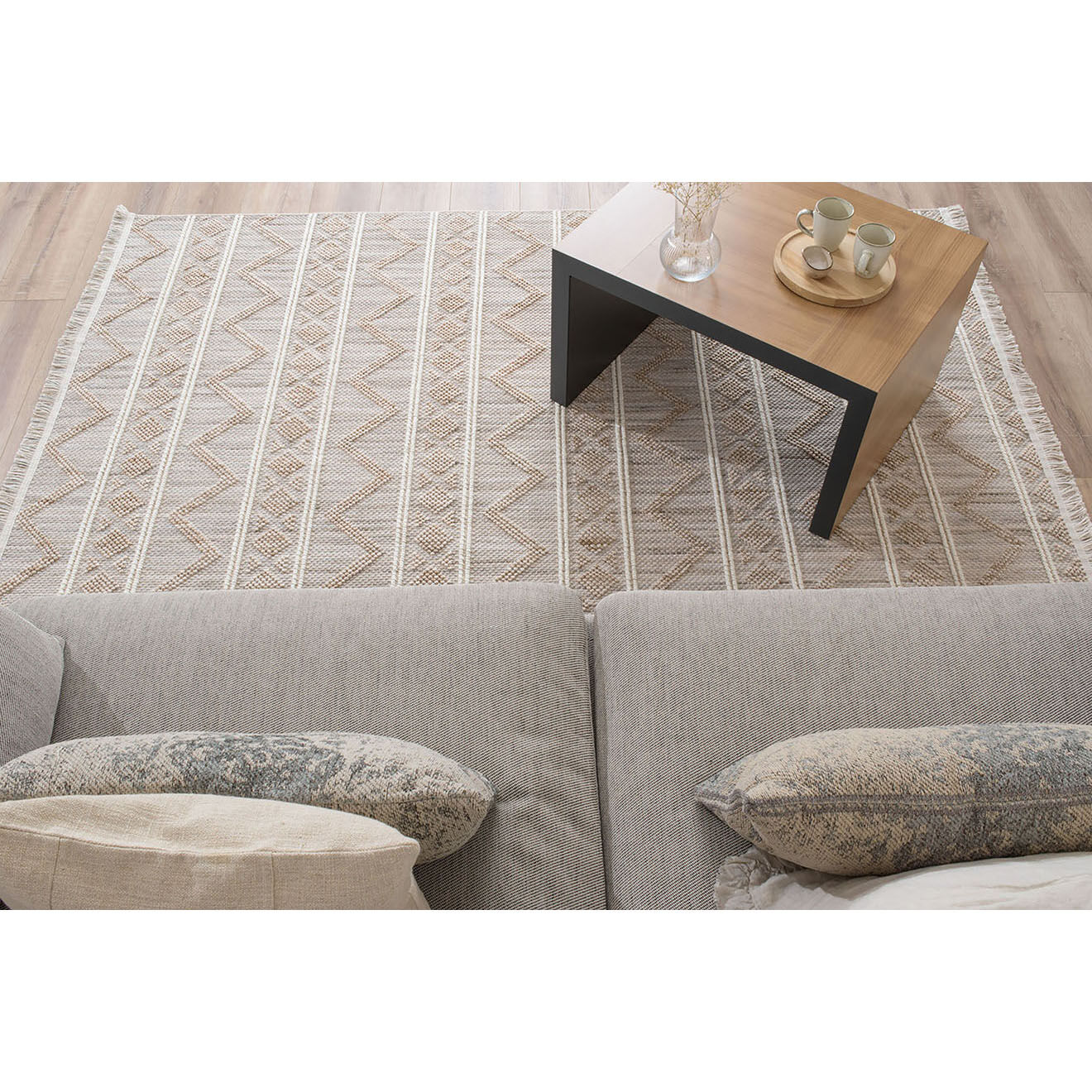 Nazar Rugs Tapis Bali 731 beige - 80x150 cm