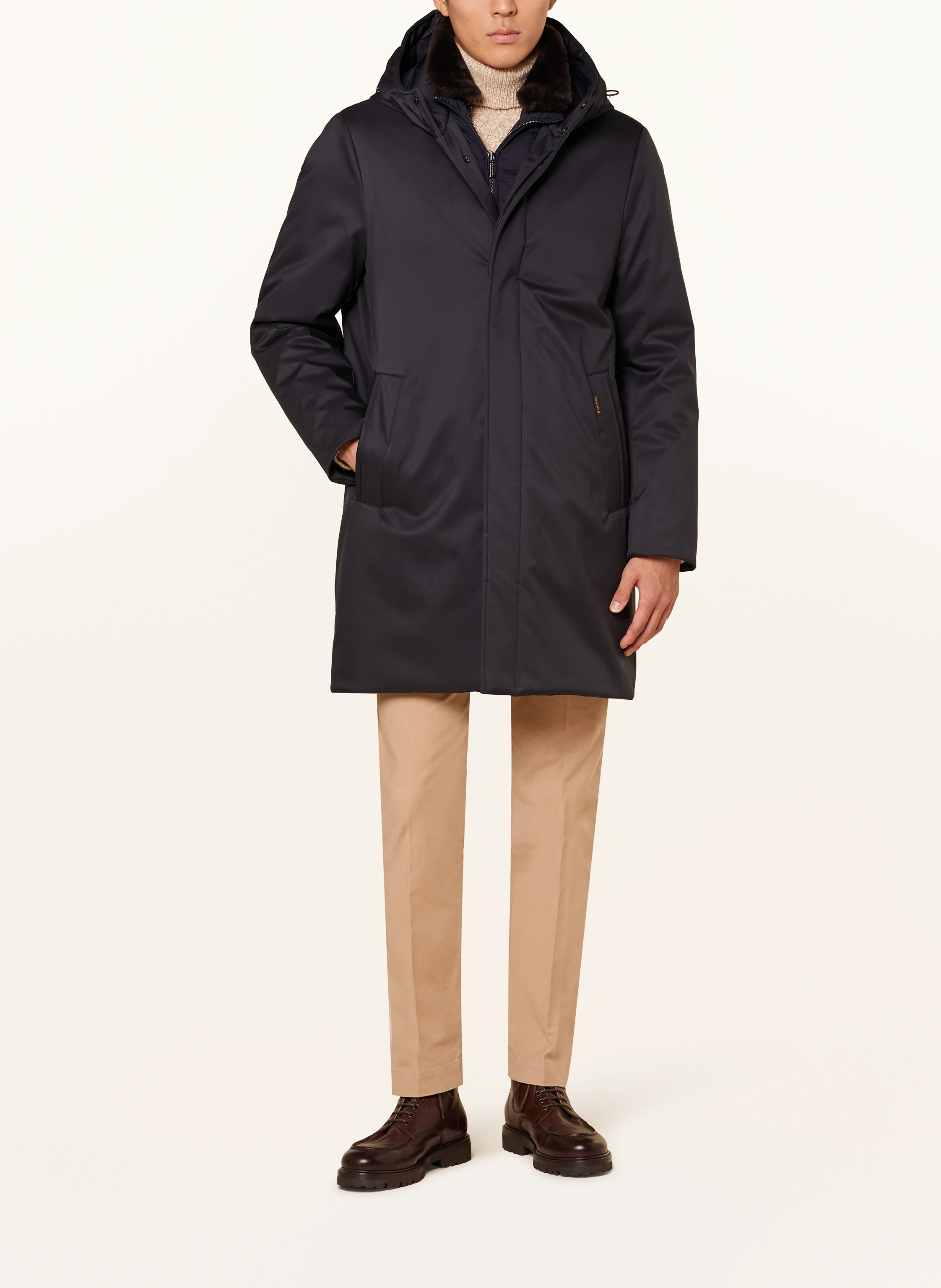 MOORER Parka VANNES mit abnehmbarem Kragen