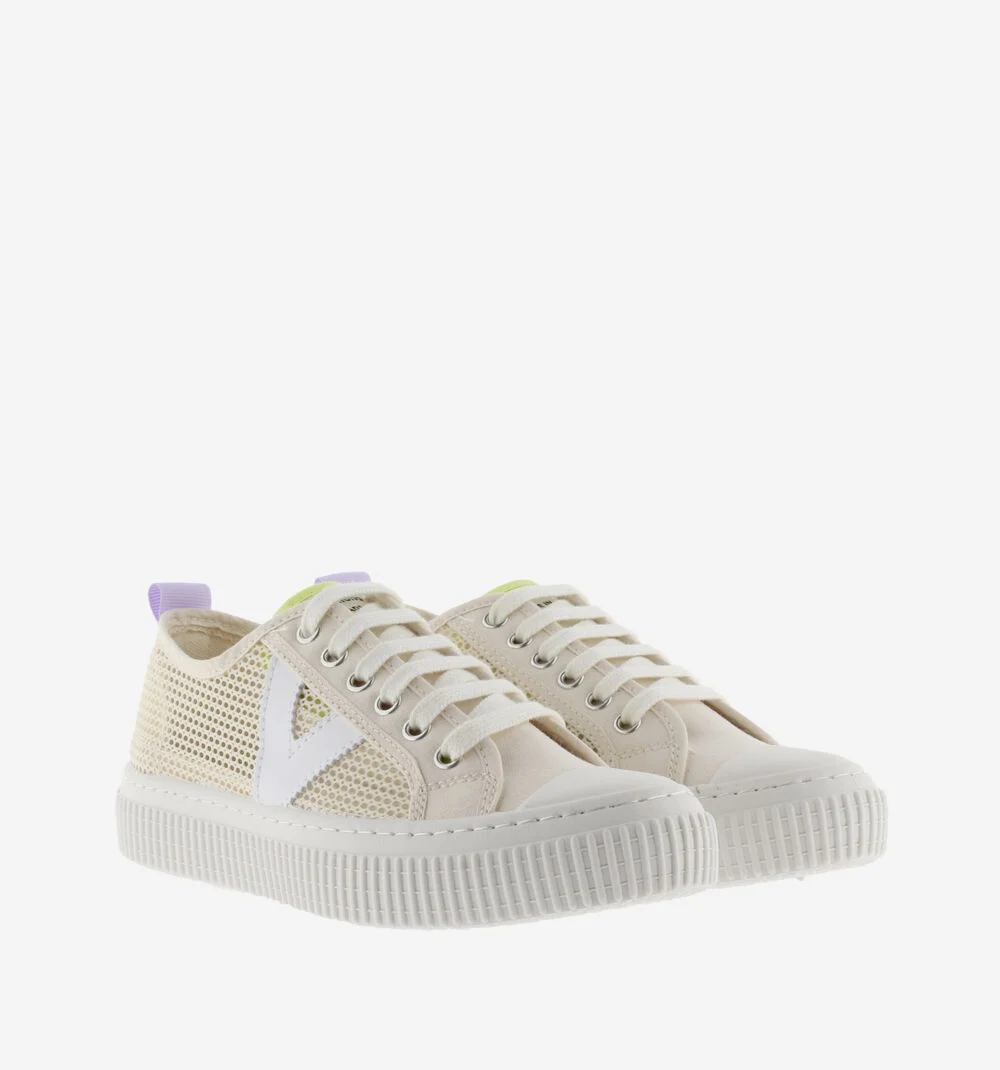 1915 RE-EDITION BASKET MESH Baskets en toile et mesh pour femme CRUDO