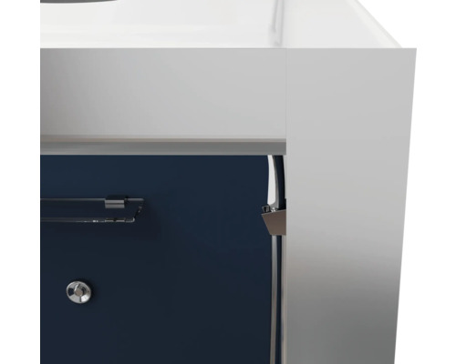 Aurlane Blue River Square 2.0 complete douche-unit, 90 x 90 x 219 cm, zilvergrijs