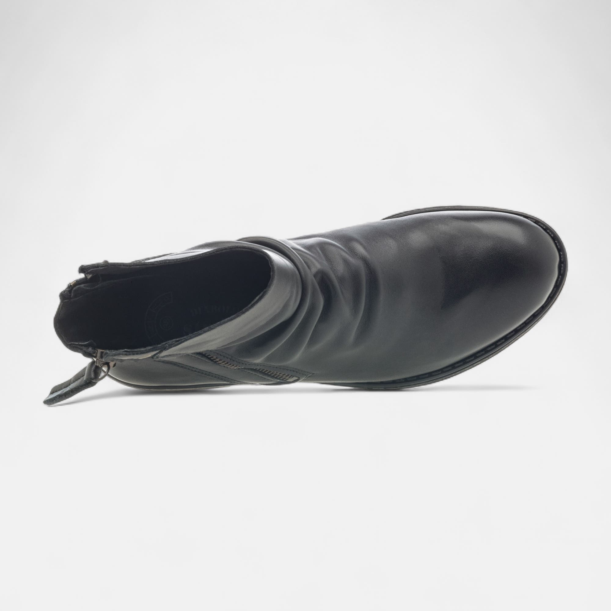 Bottines Femme en cuir noir