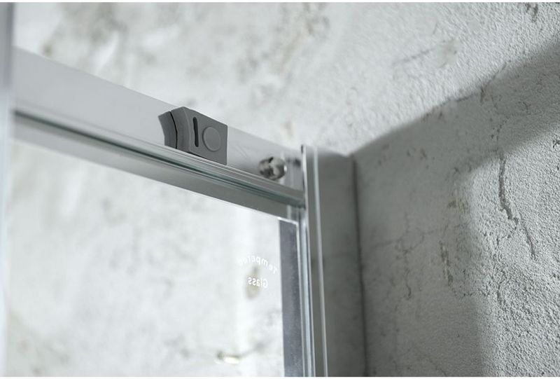 Bws - Douchecabine - Vierkant - 90x90 cm - 2 Schuifdeuren - 5mm Helder Glas